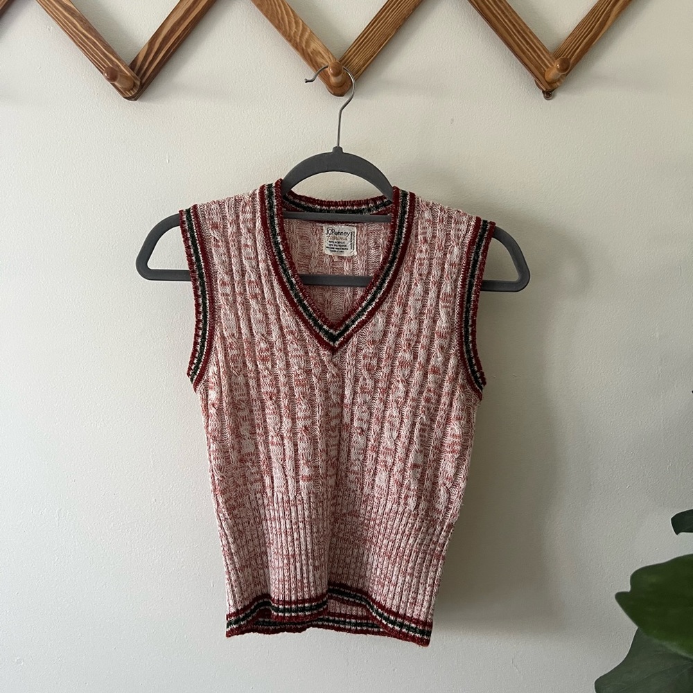 Vintage JC Penney sweater vest.